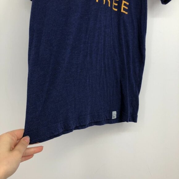 Tentree 10 Tree navy blue mustard yellow logo graphic logo SP - Picture 6 of 14